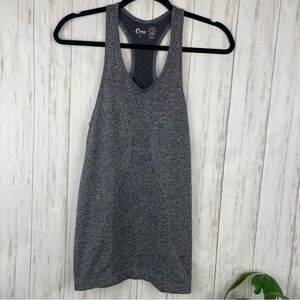 Zyia gray racer back tank small